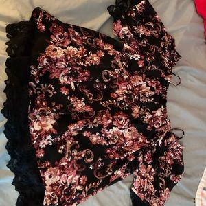 Floral womens blouse